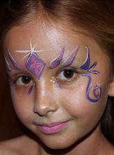 Pretty Face Paint on a Young Girl