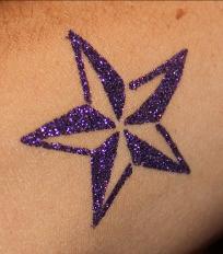 Glittery Purple Star